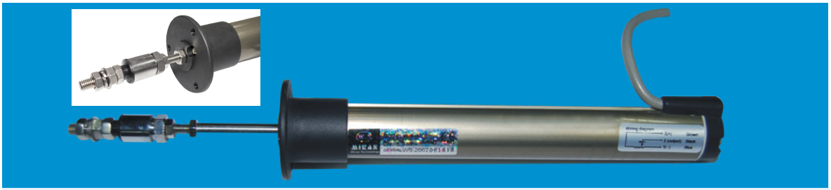 MIRAN米朗科技KPF法兰安装小型拉杆式位移传感器