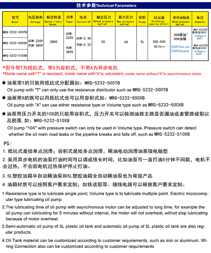 RG-5232(5L)油脂稀油一体润滑油泵微电脑型