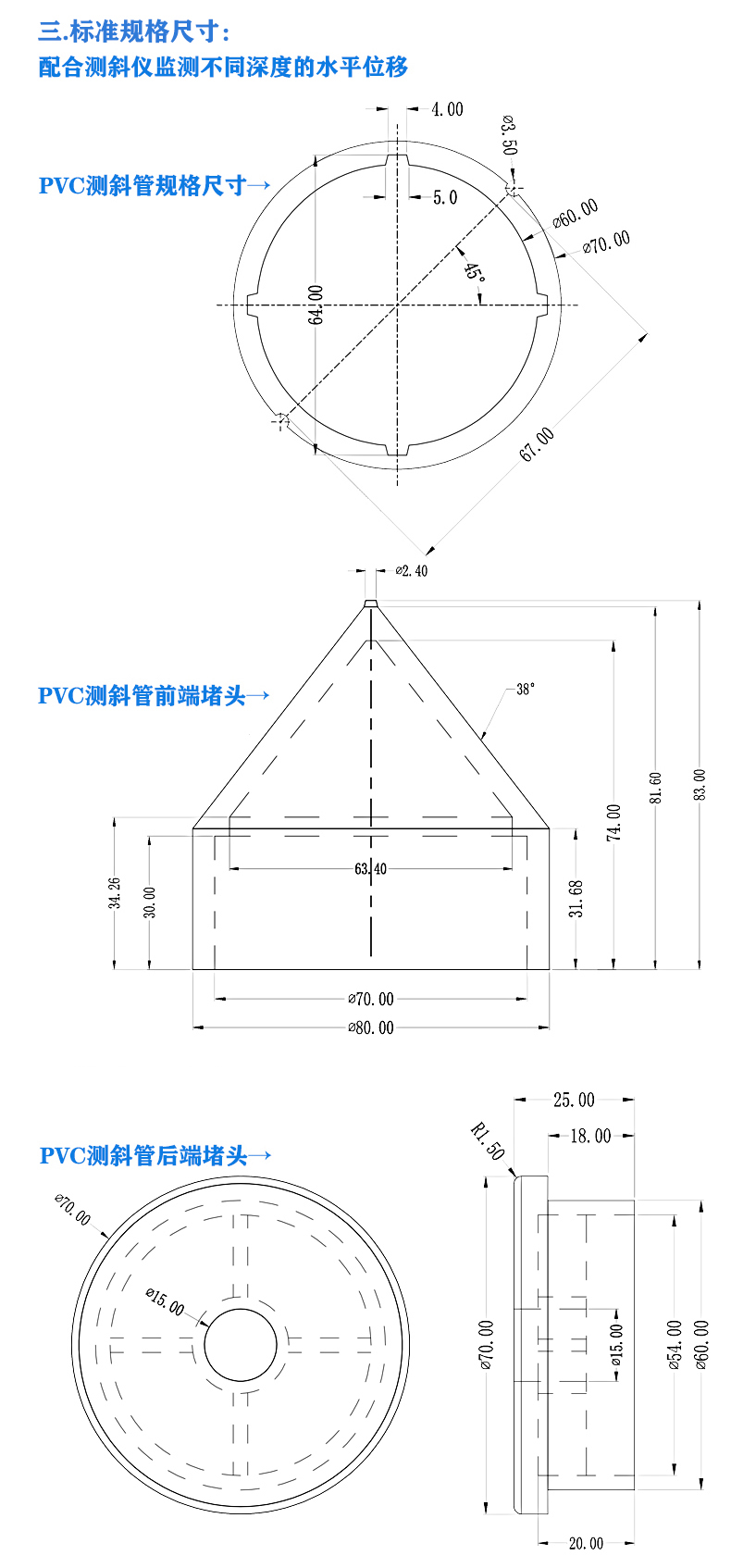 PVC测斜管