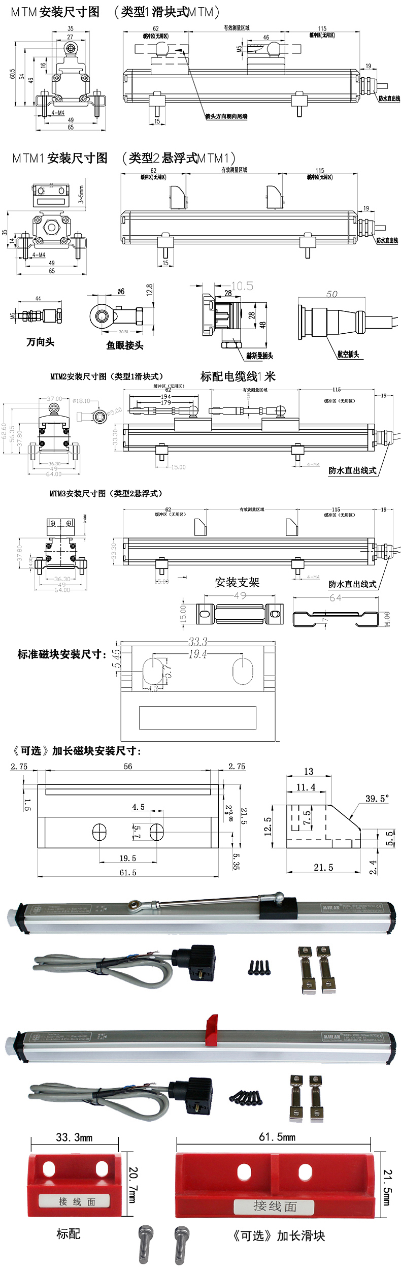 MTM/MTM1（本安型）磁致伸缩位移传感器